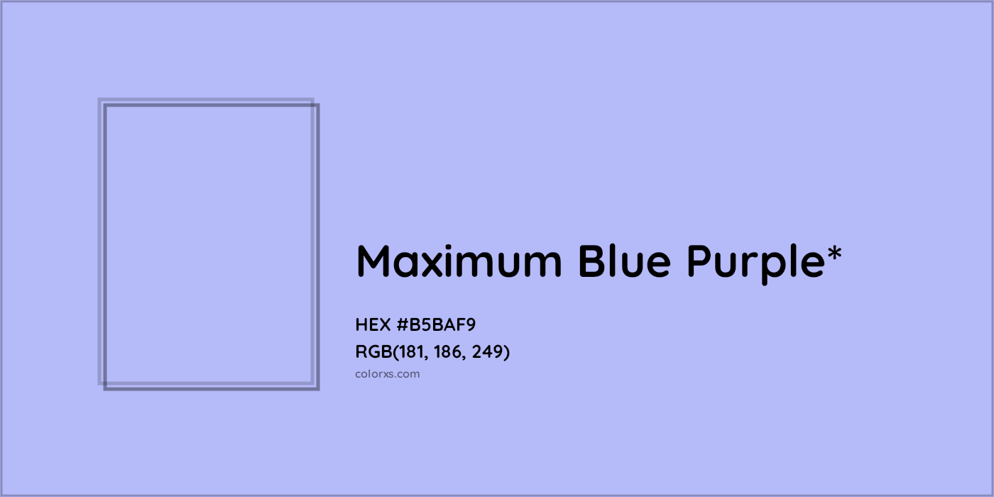 HEX #B5BAF9 Color Name, Color Code, Palettes, Similar Paints, Images