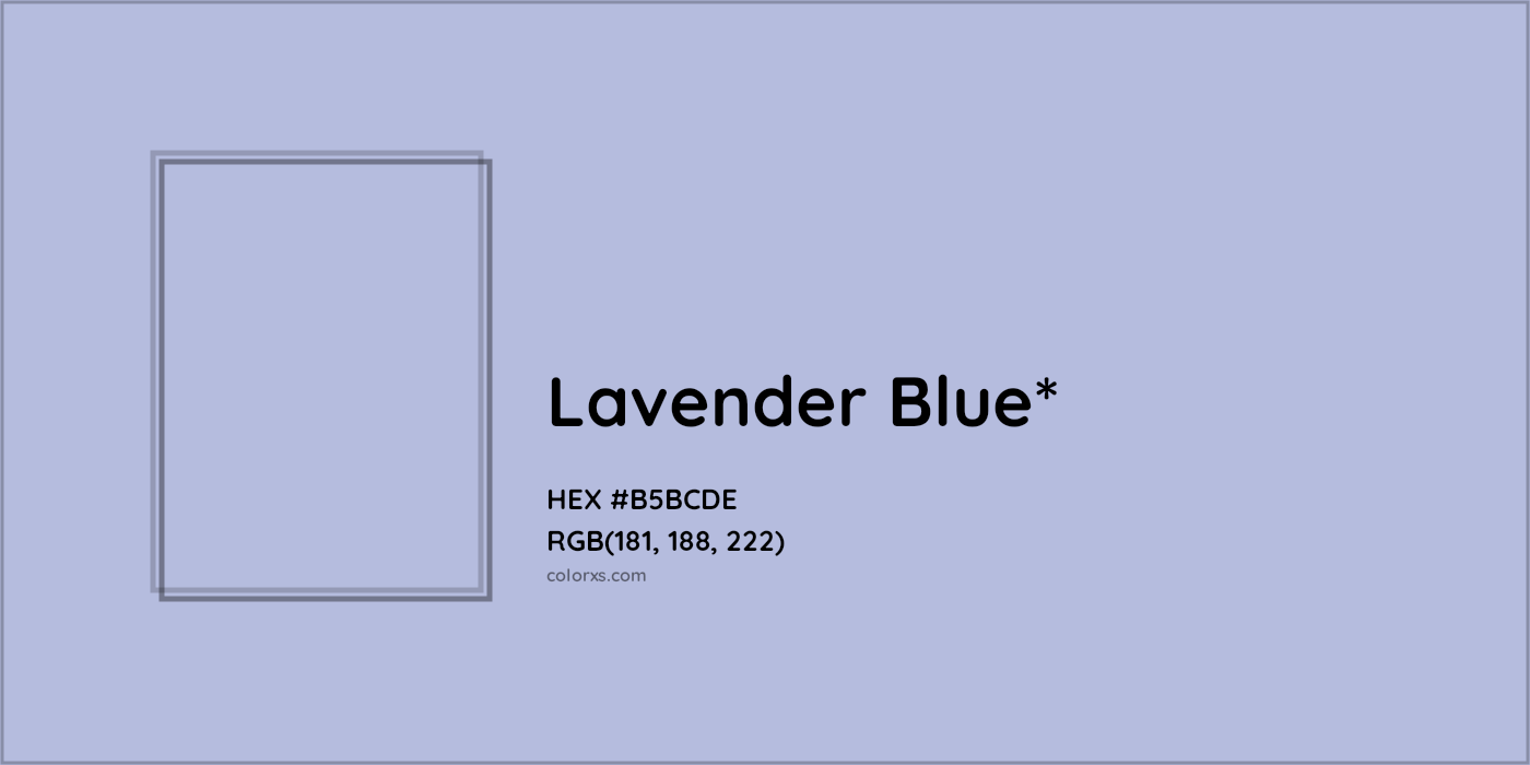 HEX #B5BCDE Color Name, Color Code, Palettes, Similar Paints, Images