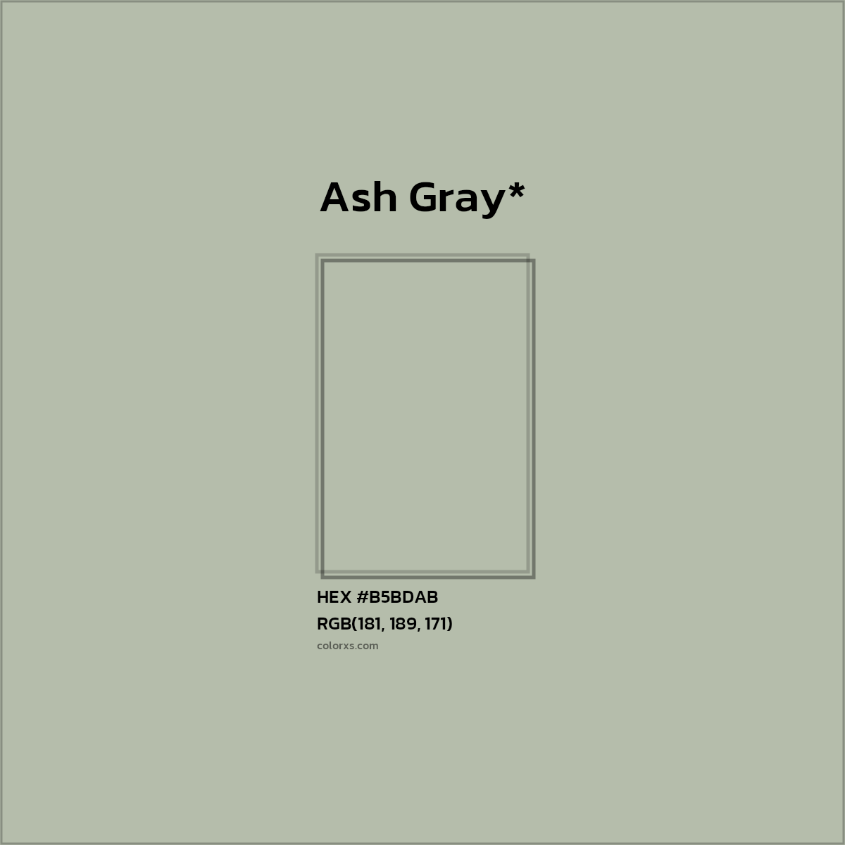 HEX #B5BDAB Color Name, Color Code, Palettes, Similar Paints, Images