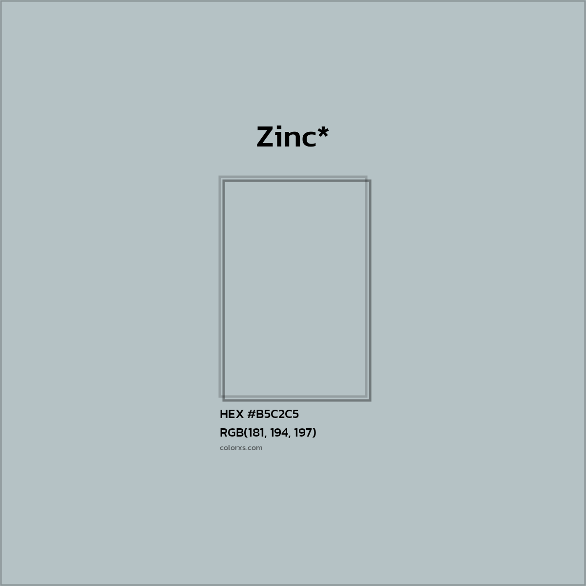 HEX #B5C2C5 Color Name, Color Code, Palettes, Similar Paints, Images