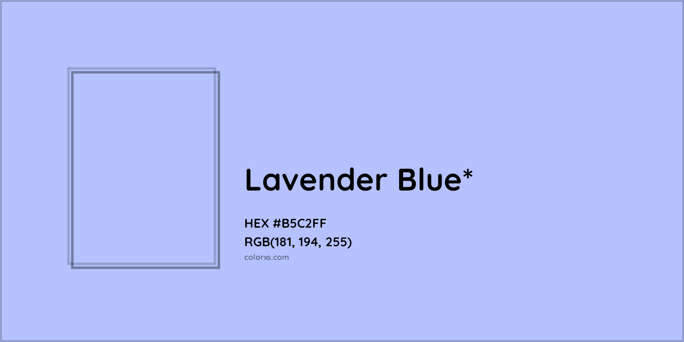 HEX #B5C2FF Color Name, Color Code, Palettes, Similar Paints, Images