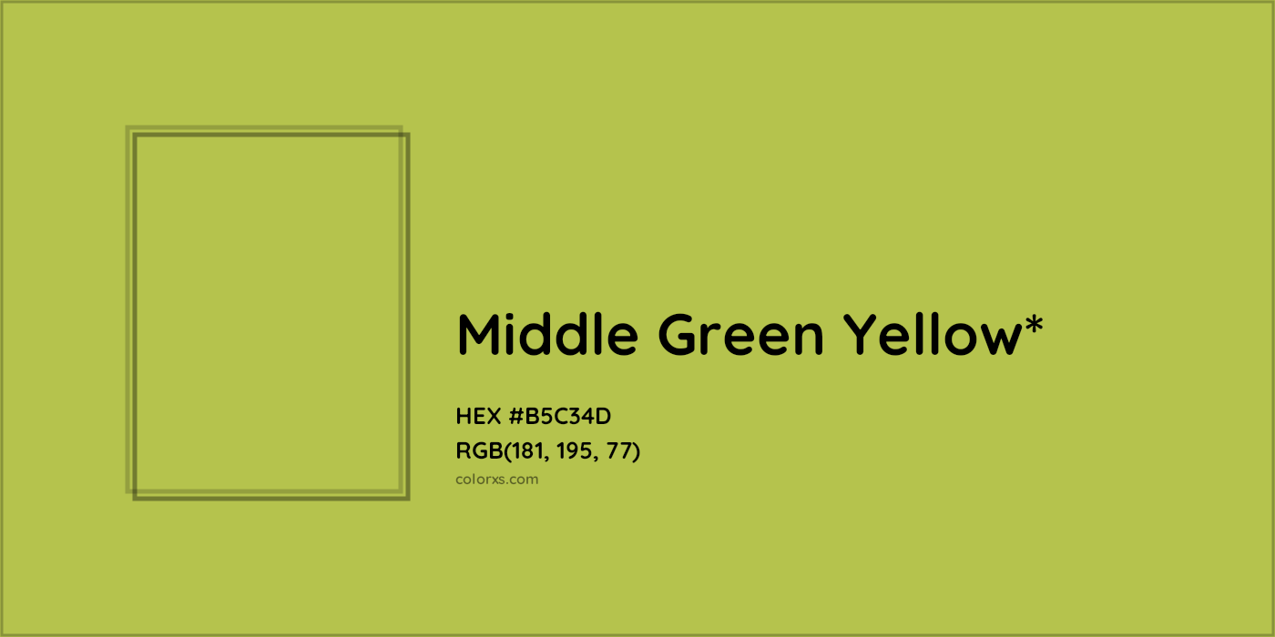 HEX #B5C34D Color Name, Color Code, Palettes, Similar Paints, Images