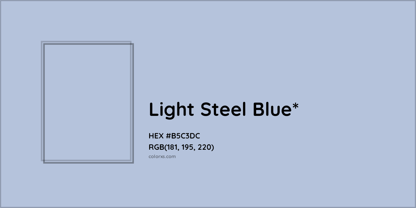 HEX #B5C3DC Color Name, Color Code, Palettes, Similar Paints, Images