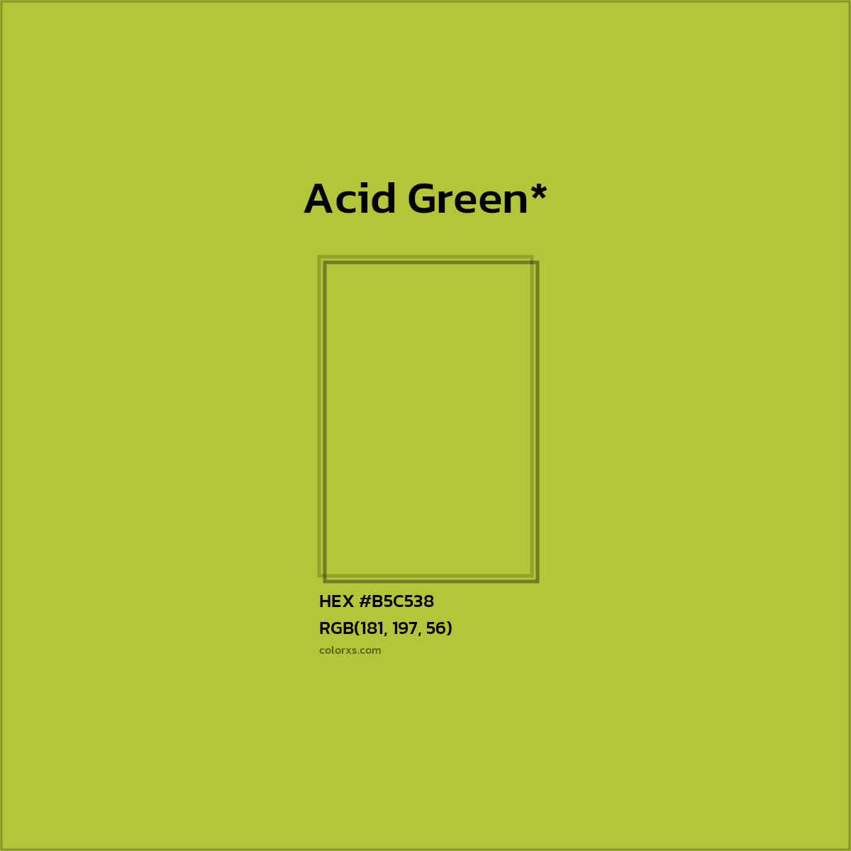 HEX #B5C538 Color Name, Color Code, Palettes, Similar Paints, Images