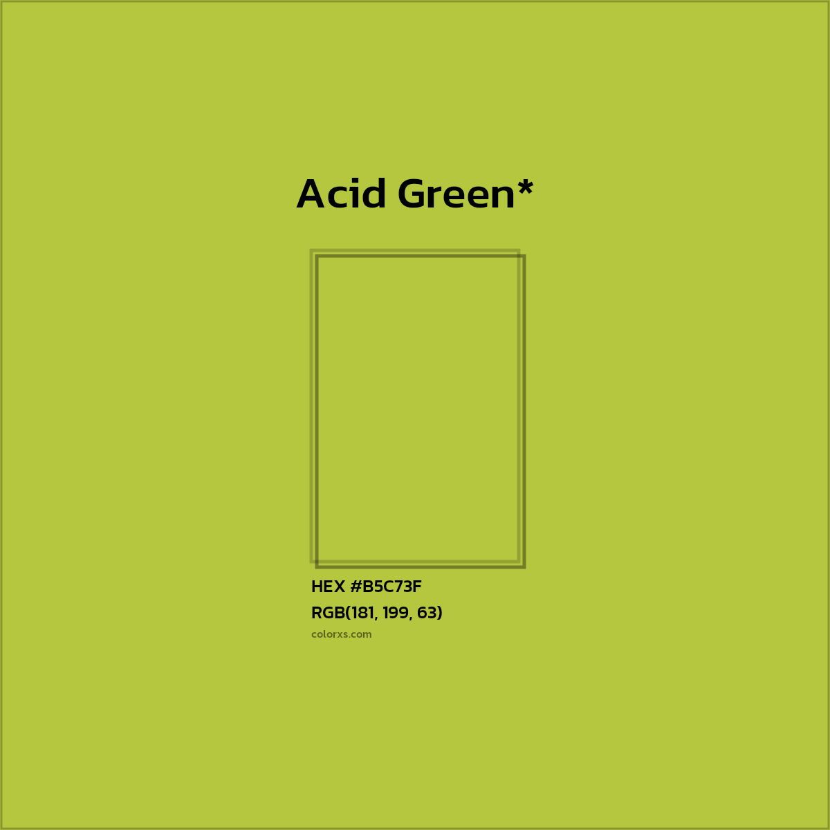 HEX #B5C73F Color Name, Color Code, Palettes, Similar Paints, Images