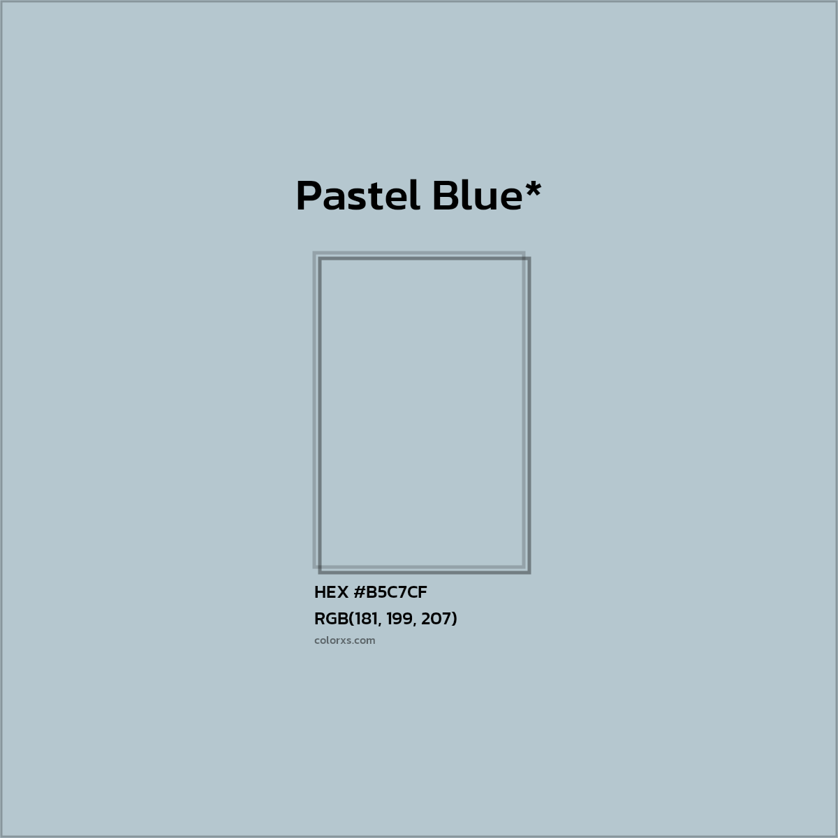 HEX #B5C7CF Color Name, Color Code, Palettes, Similar Paints, Images