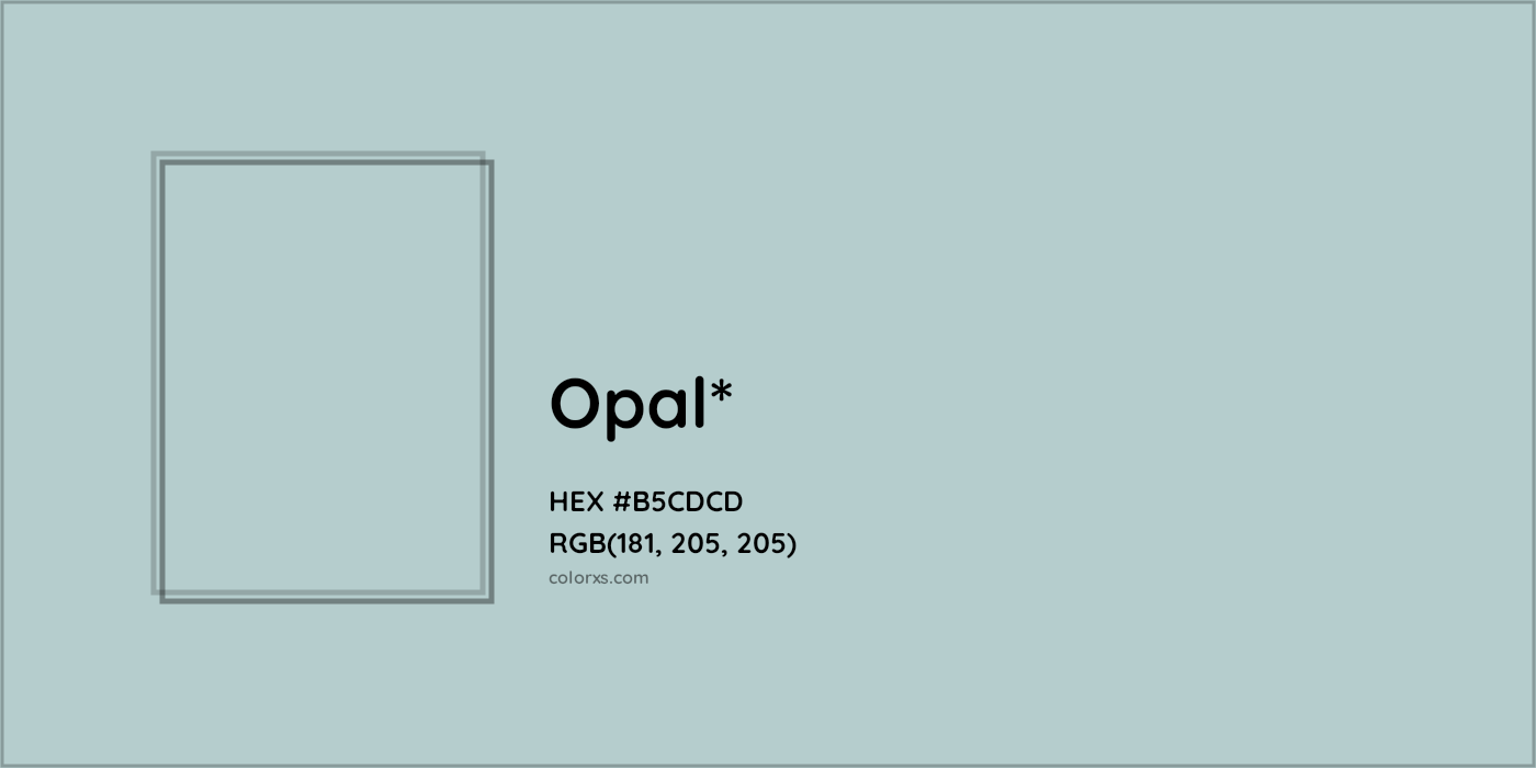 HEX #B5CDCD Color Name, Color Code, Palettes, Similar Paints, Images