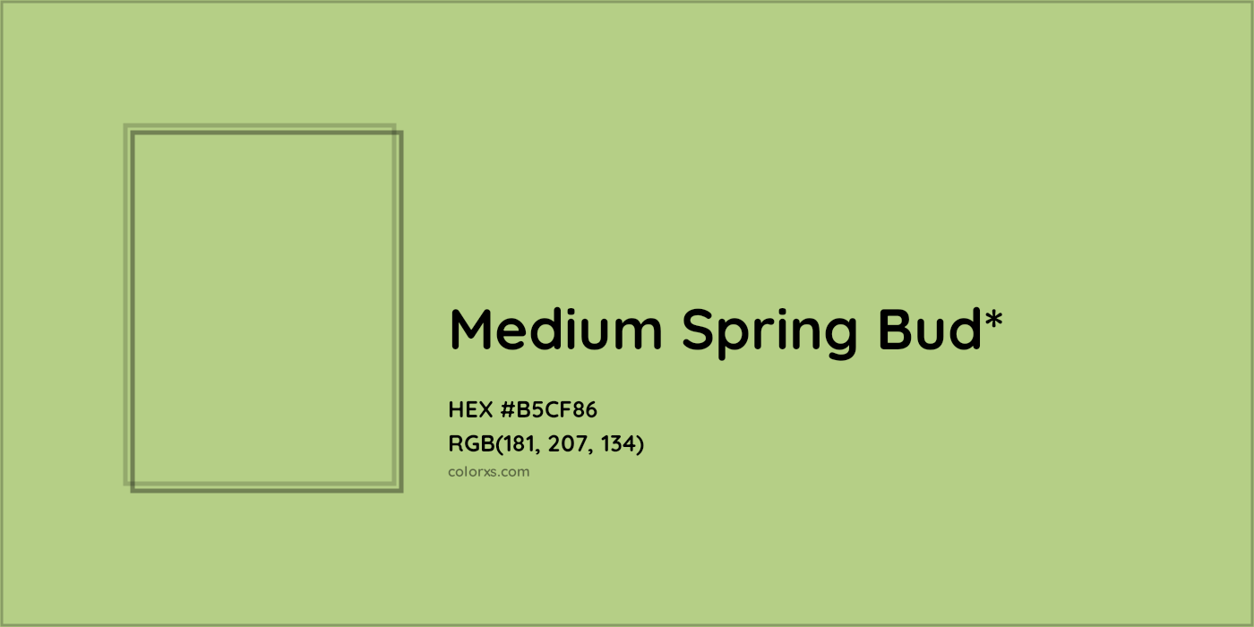HEX #B5CF86 Color Name, Color Code, Palettes, Similar Paints, Images