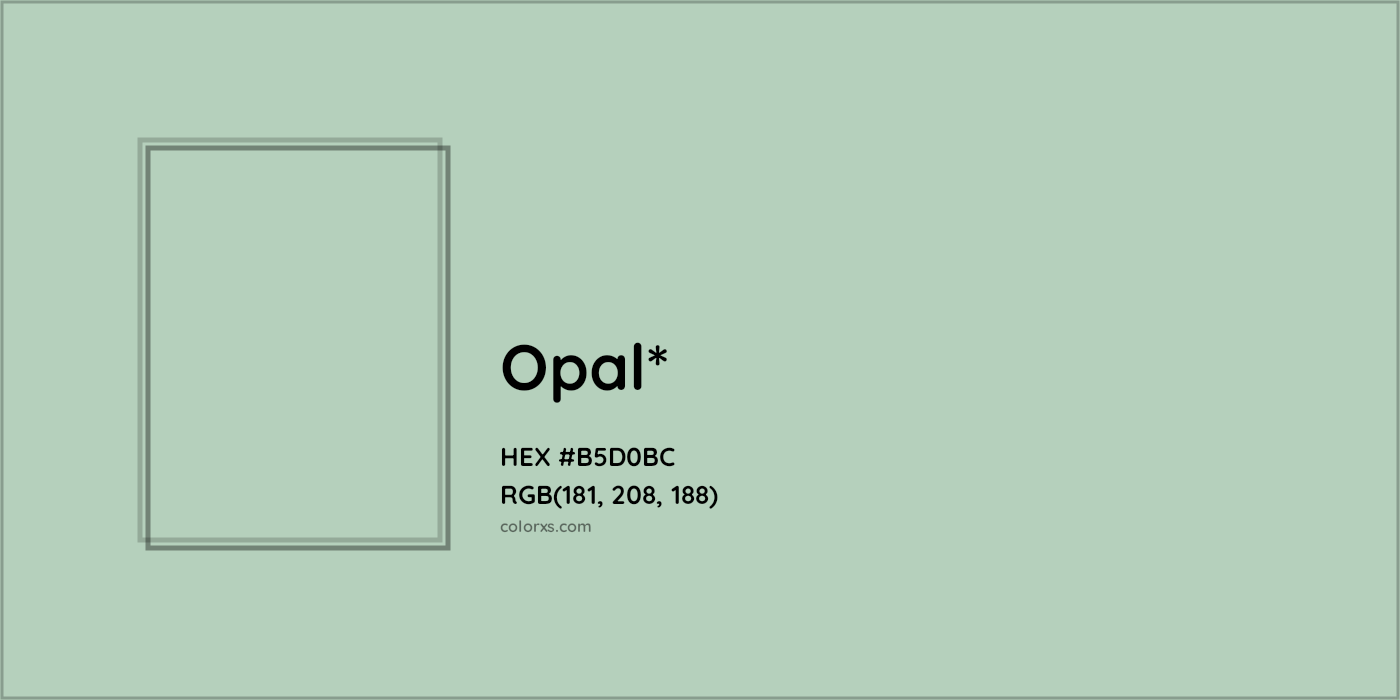HEX #B5D0BC Color Name, Color Code, Palettes, Similar Paints, Images