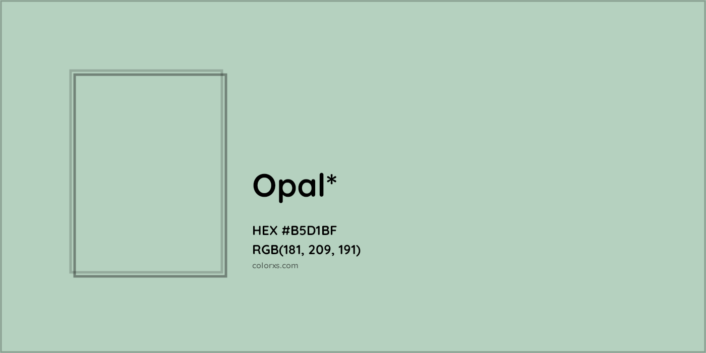 HEX #B5D1BF Color Name, Color Code, Palettes, Similar Paints, Images