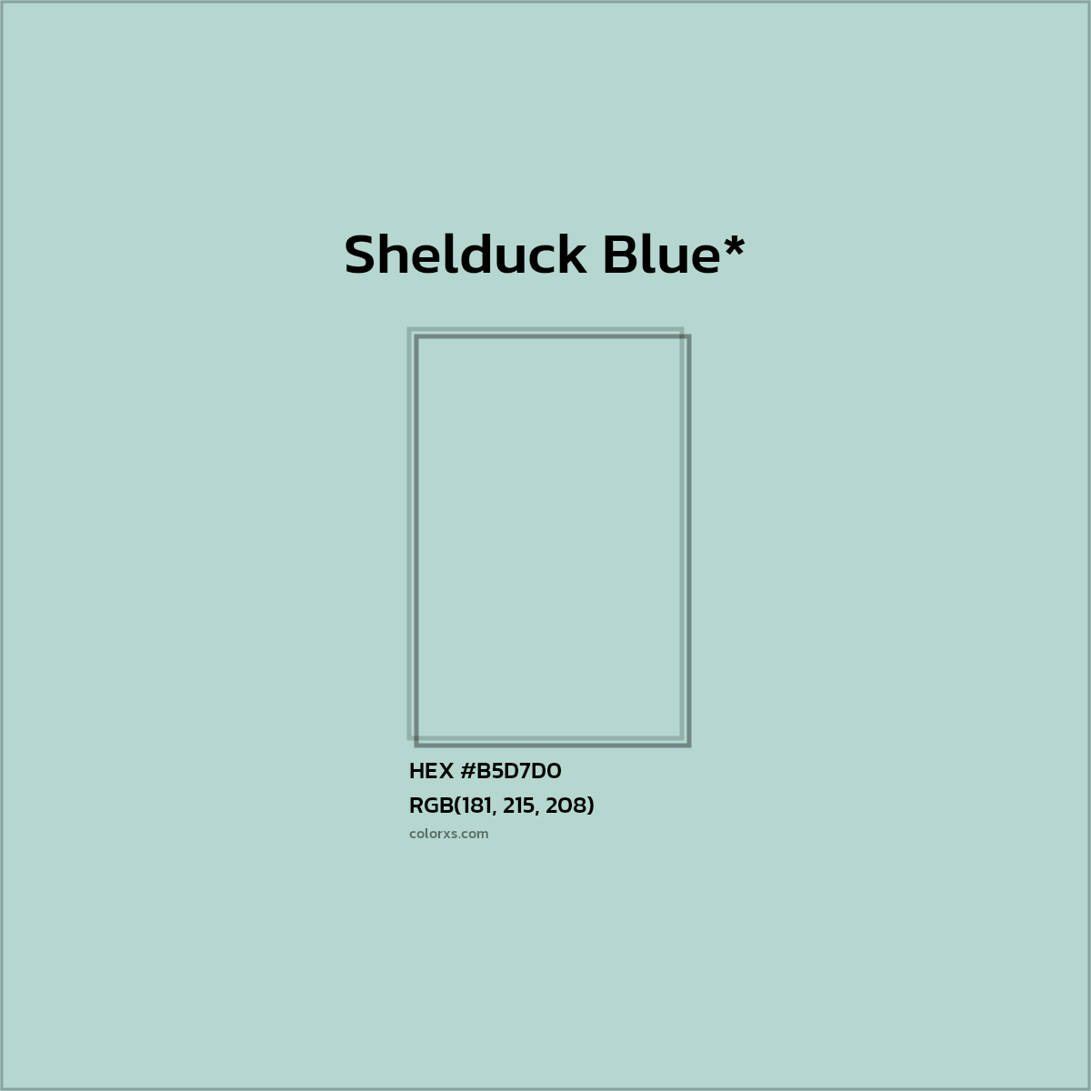 HEX #B5D7D0 Color Name, Color Code, Palettes, Similar Paints, Images
