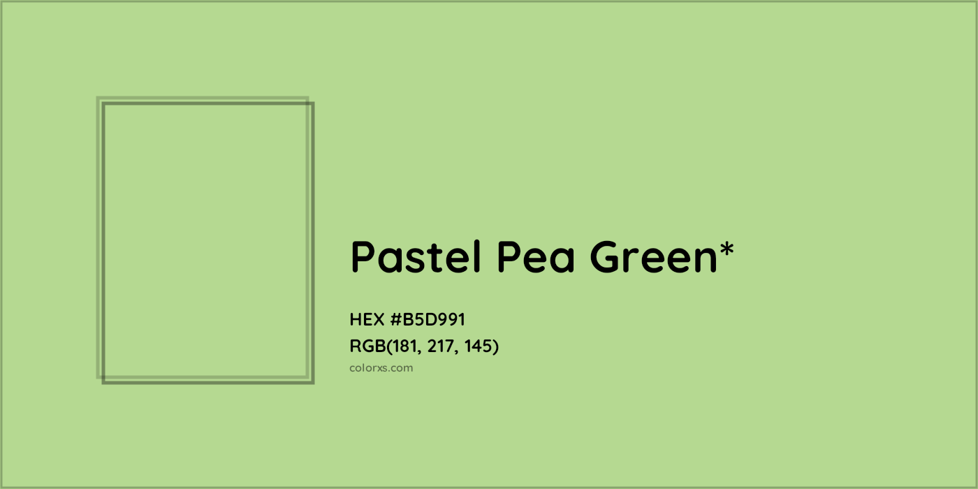 HEX #B5D991 Color Name, Color Code, Palettes, Similar Paints, Images