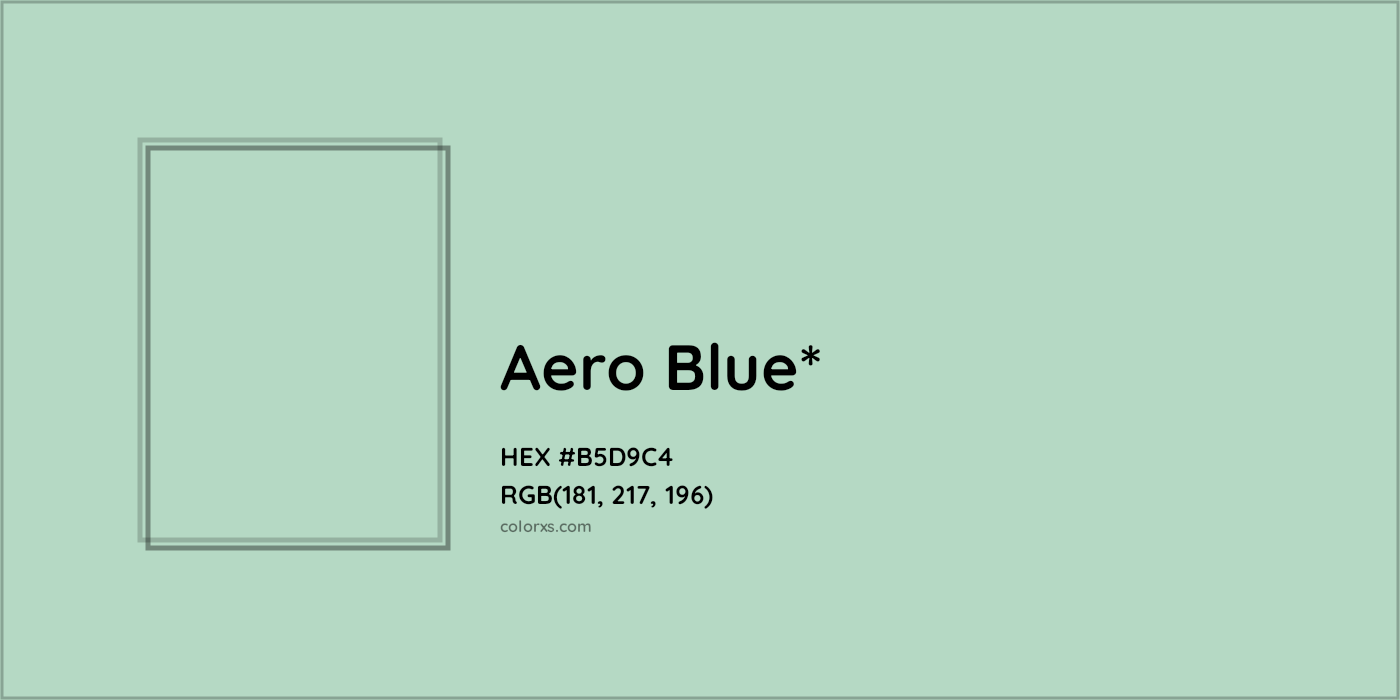 HEX #B5D9C4 Color Name, Color Code, Palettes, Similar Paints, Images