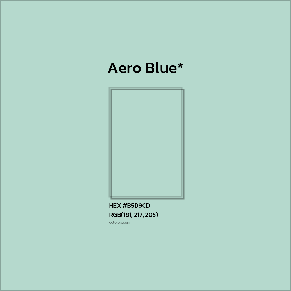 HEX #B5D9CD Color Name, Color Code, Palettes, Similar Paints, Images