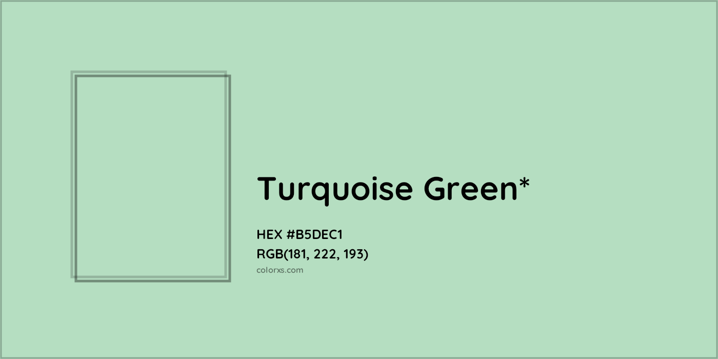 HEX #B5DEC1 Color Name, Color Code, Palettes, Similar Paints, Images