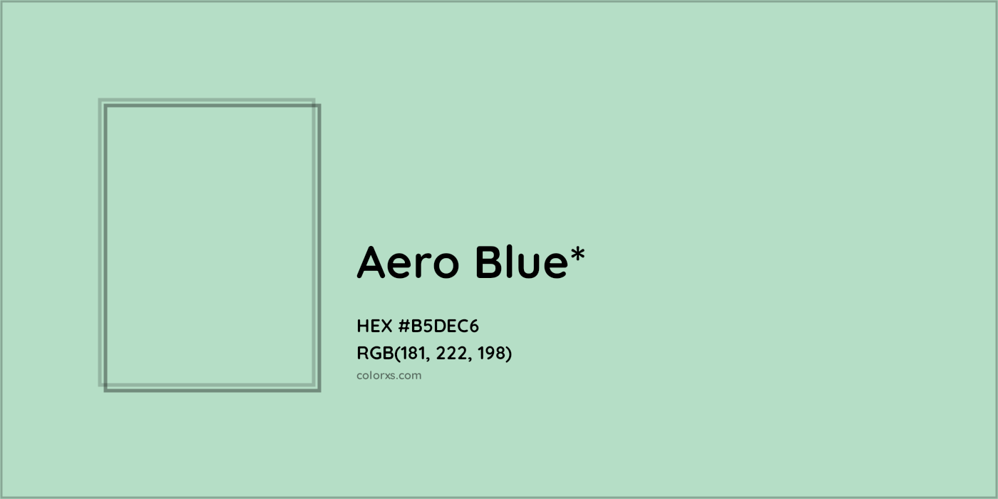 HEX #B5DEC6 Color Name, Color Code, Palettes, Similar Paints, Images