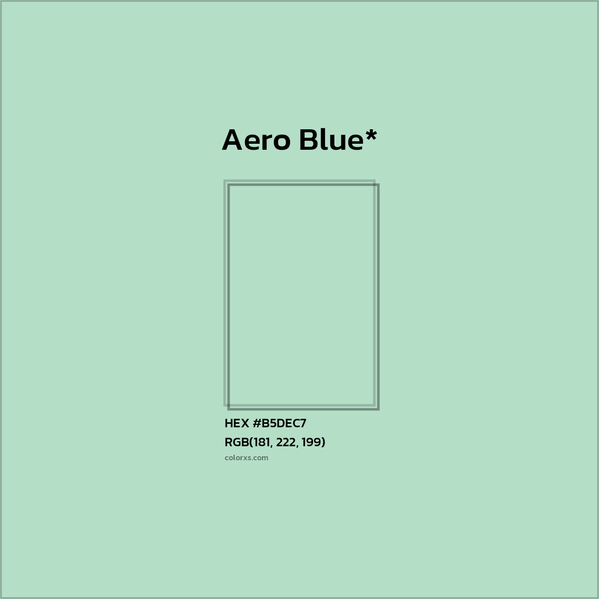 #B5DEC7 hex color. RGB, RYB, CMYK, HSL, HSV codes and color conversions. Matching color names, palettes, paints.