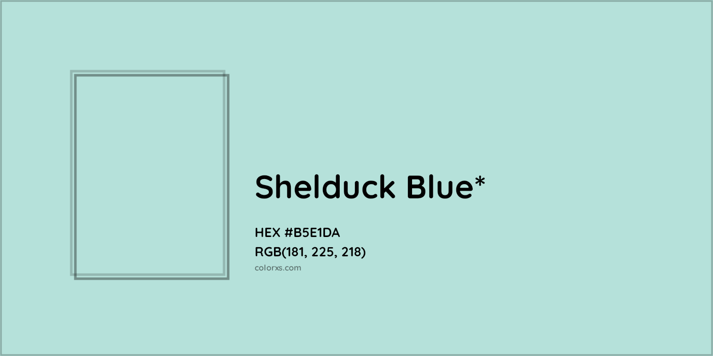 HEX #B5E1DA Color Name, Color Code, Palettes, Similar Paints, Images