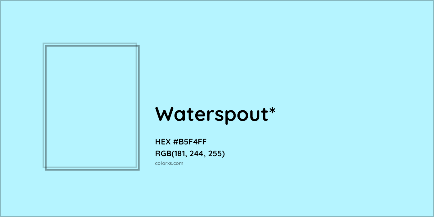 HEX #B5F4FF Color Name, Color Code, Palettes, Similar Paints, Images