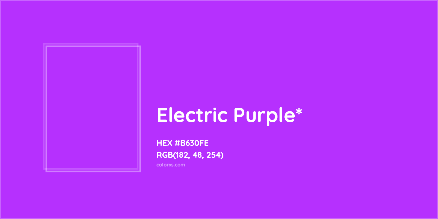 HEX #B630FE Color Name, Color Code, Palettes, Similar Paints, Images