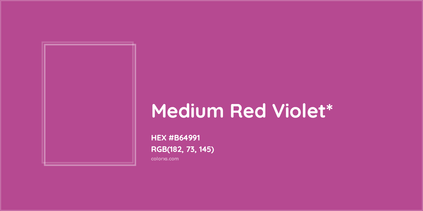 HEX #B64991 Color Name, Color Code, Palettes, Similar Paints, Images