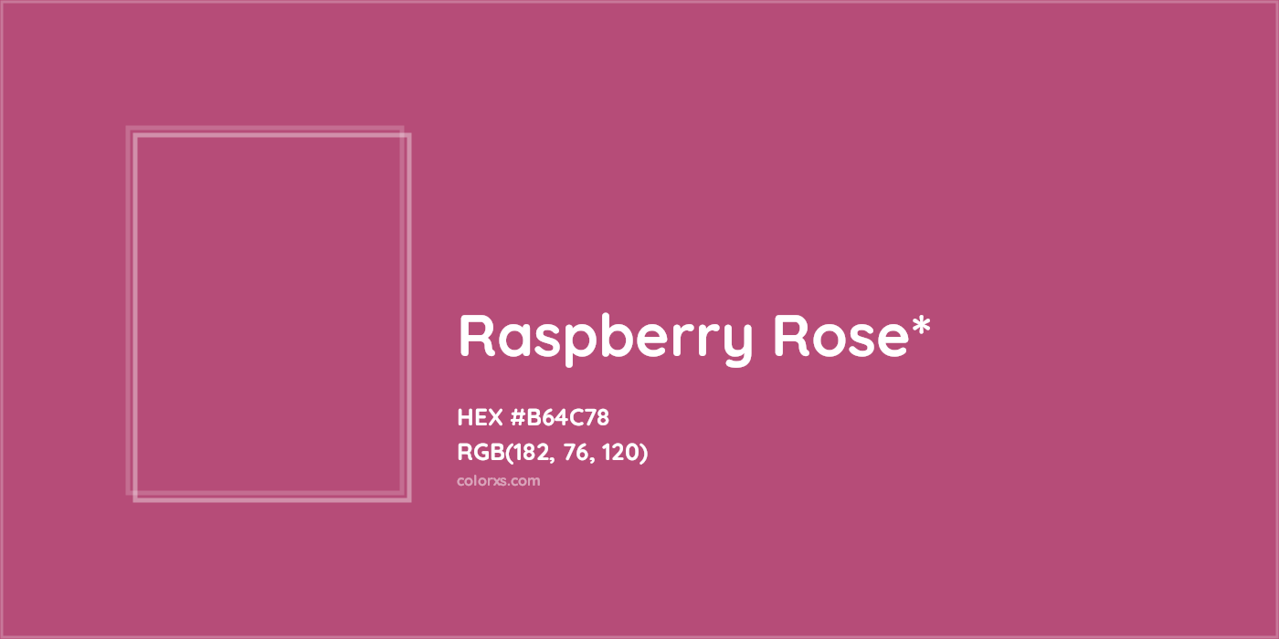 HEX #B64C78 Color Name, Color Code, Palettes, Similar Paints, Images