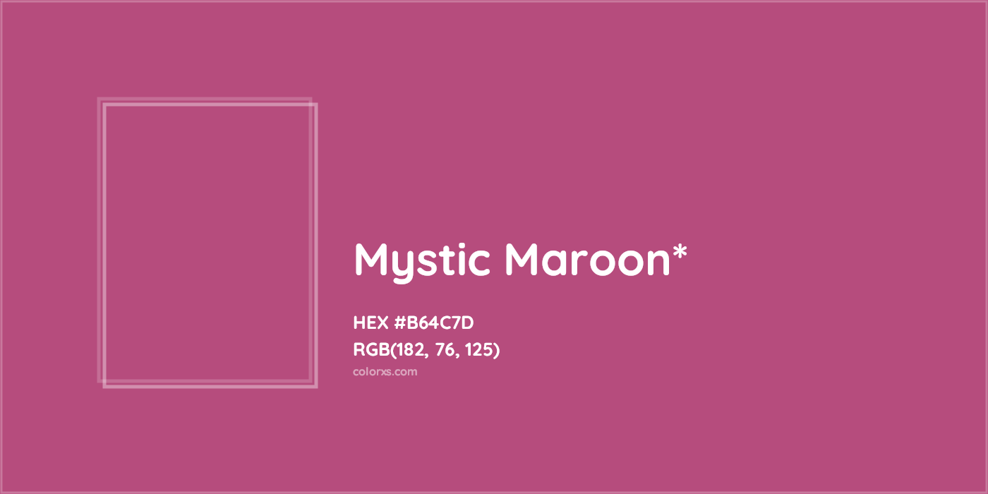 HEX #B64C7D Color Name, Color Code, Palettes, Similar Paints, Images