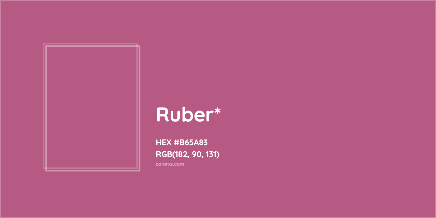 HEX #B65A83 Color Name, Color Code, Palettes, Similar Paints, Images