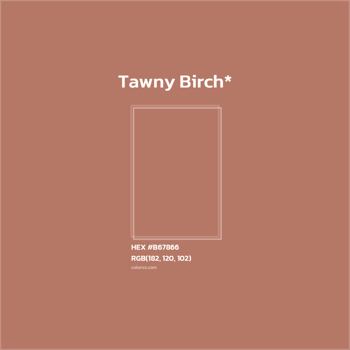 HEX #B67866 Color Name, Color Code, Palettes, Similar Paints, Images