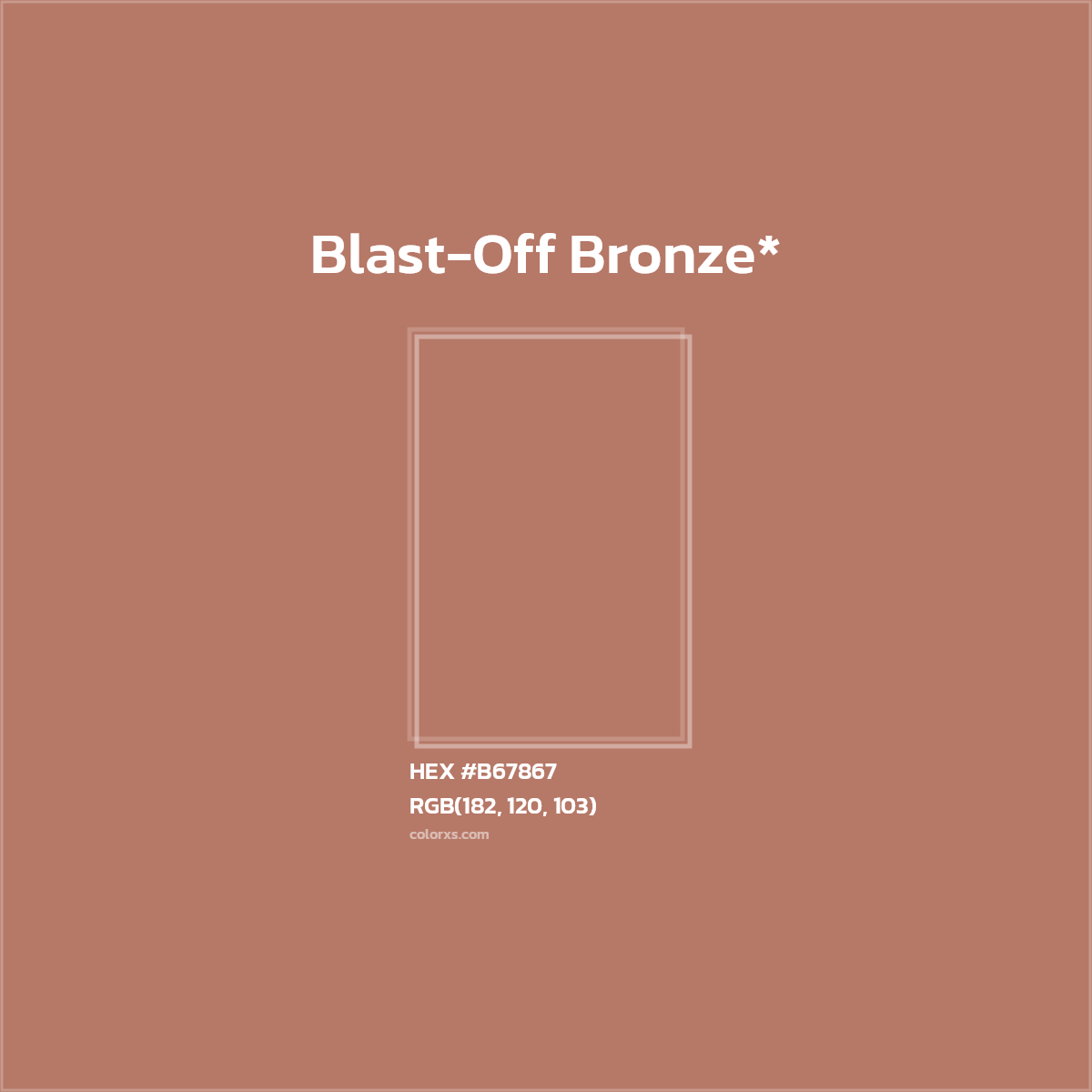 HEX #B67867 Color Name, Color Code, Palettes, Similar Paints, Images