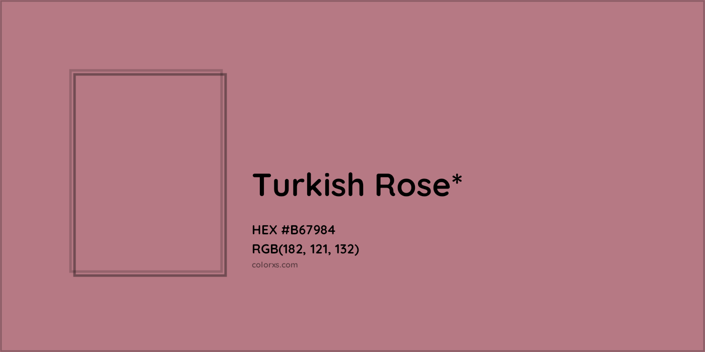 HEX #B67984 Color Name, Color Code, Palettes, Similar Paints, Images