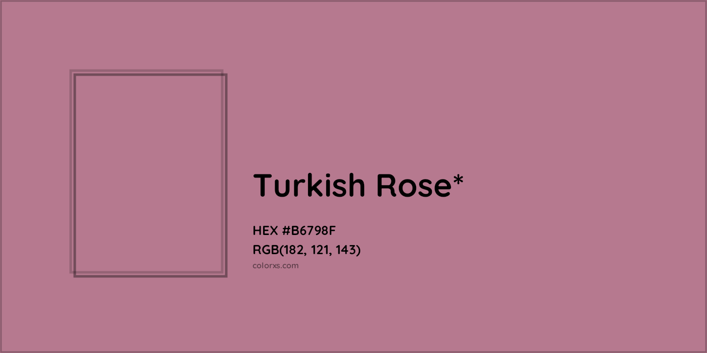 HEX #B6798F Color Name, Color Code, Palettes, Similar Paints, Images