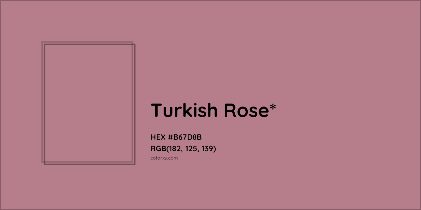 HEX #B67D8B Color Name, Color Code, Palettes, Similar Paints, Images