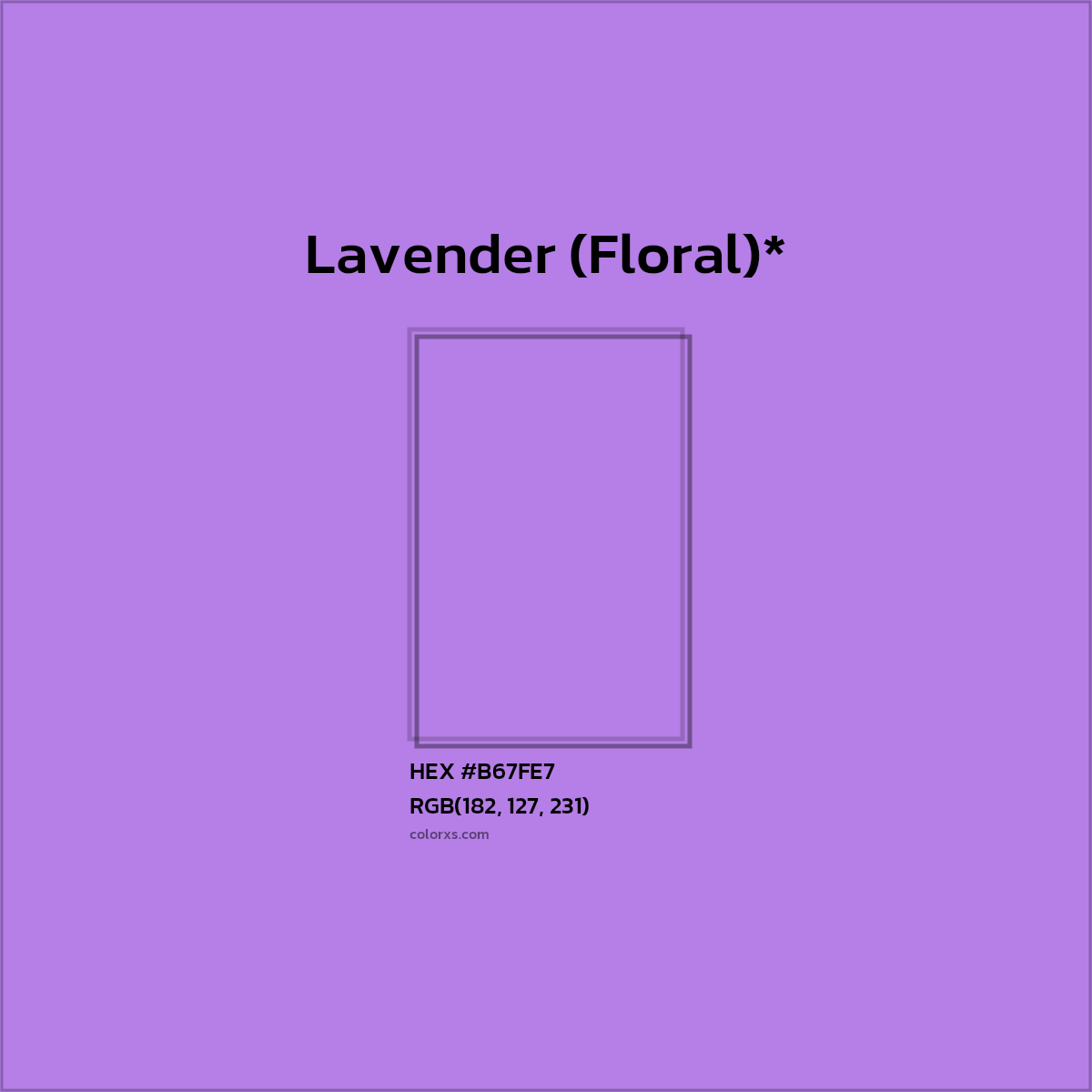 HEX #B67FE7 Color Name, Color Code, Palettes, Similar Paints, Images
