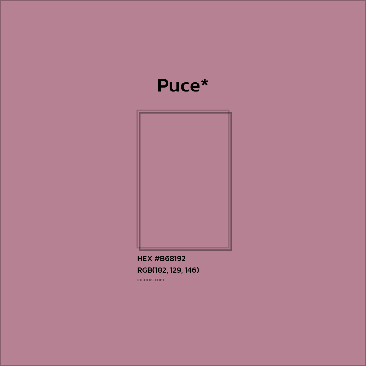 HEX #B68192 Color Name, Color Code, Palettes, Similar Paints, Images