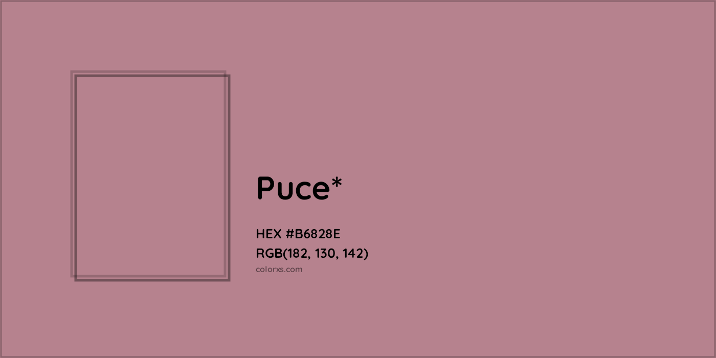 HEX #B6828E Color Name, Color Code, Palettes, Similar Paints, Images