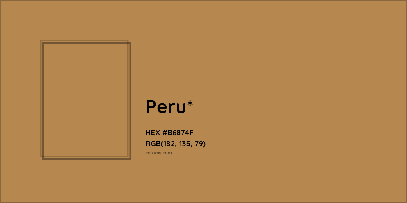 HEX #B6874F Color Name, Color Code, Palettes, Similar Paints, Images