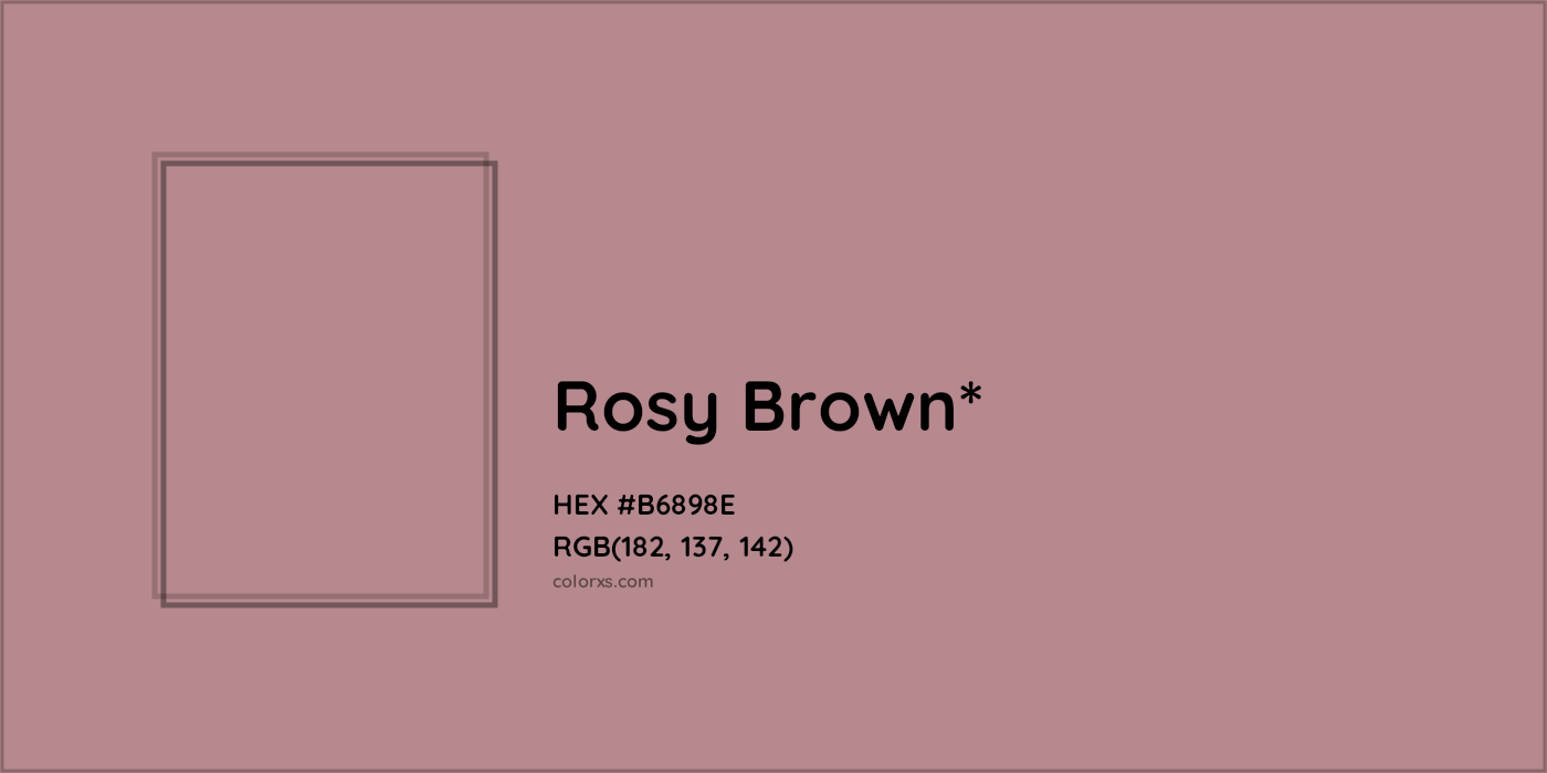 HEX #B6898E Color Name, Color Code, Palettes, Similar Paints, Images