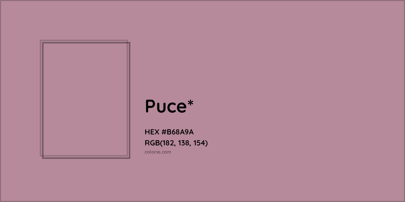 HEX #B68A9A Color Name, Color Code, Palettes, Similar Paints, Images