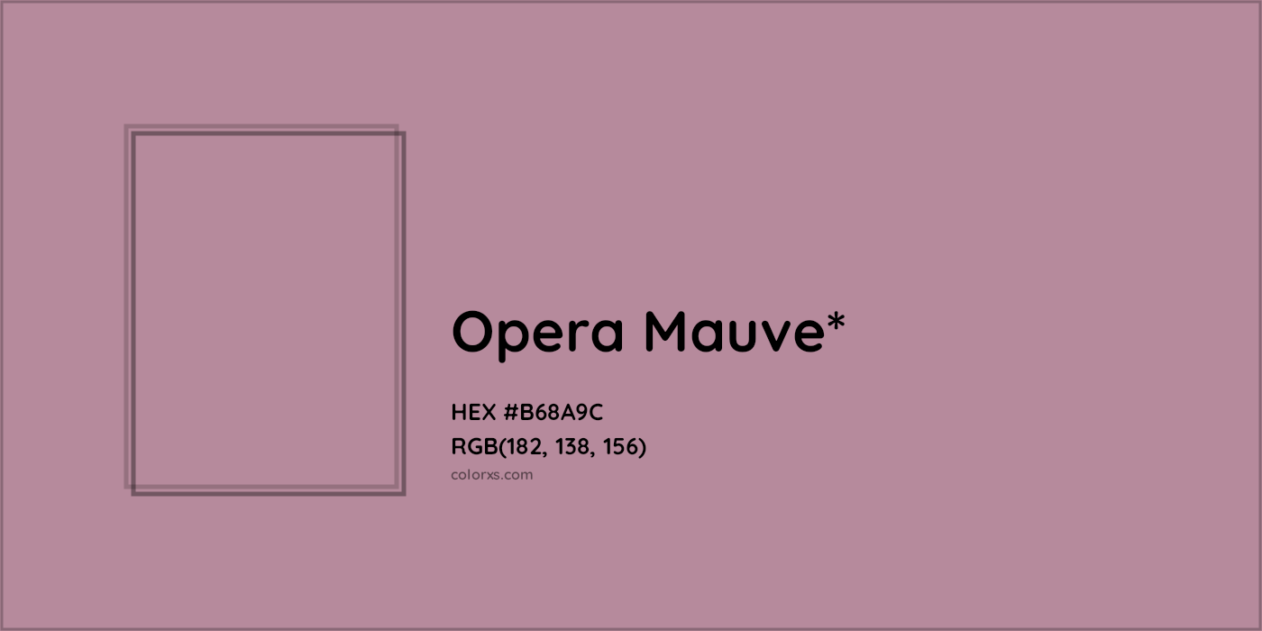 HEX #B68A9C Color Name, Color Code, Palettes, Similar Paints, Images