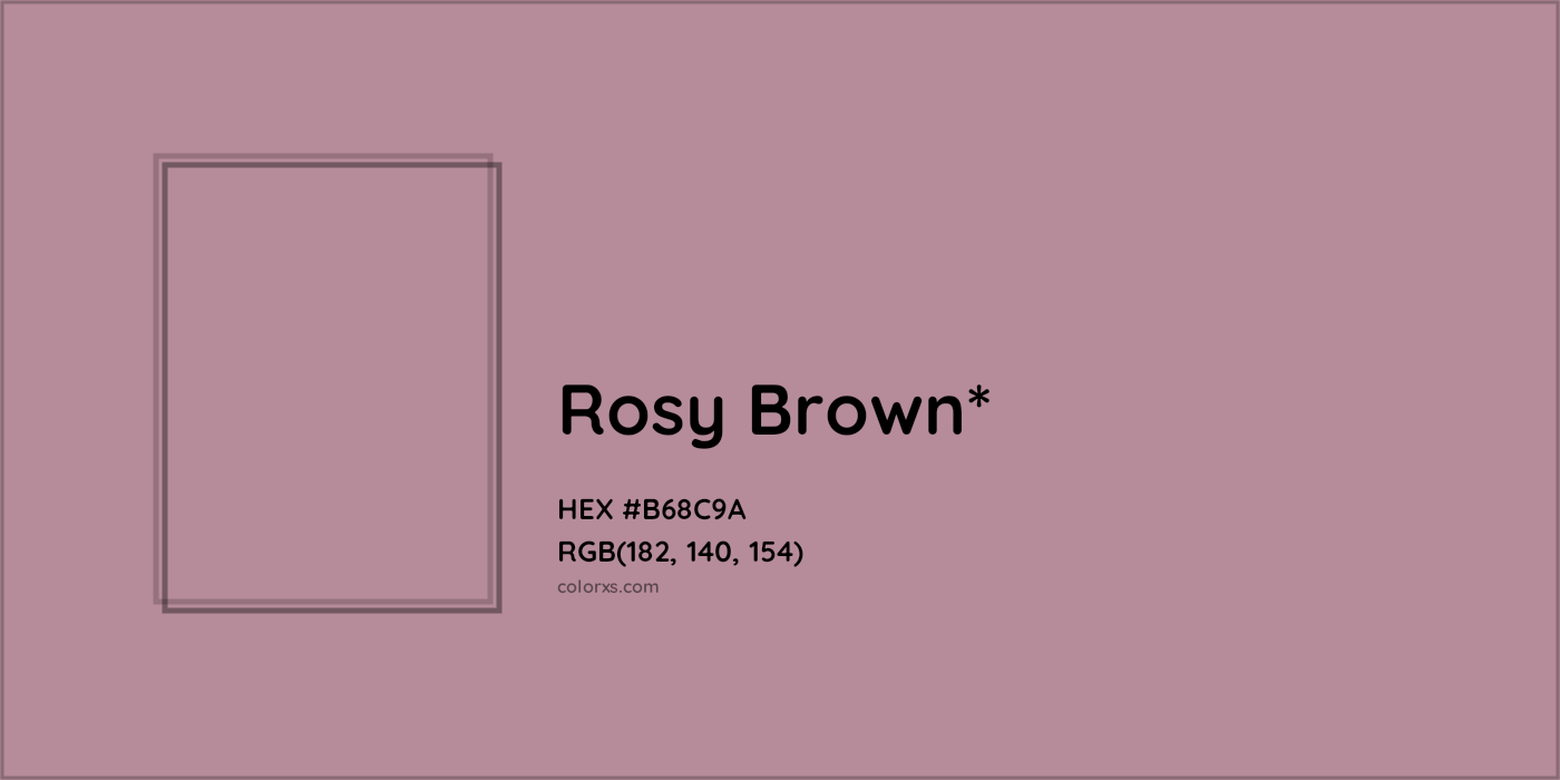 HEX #B68C9A Color Name, Color Code, Palettes, Similar Paints, Images