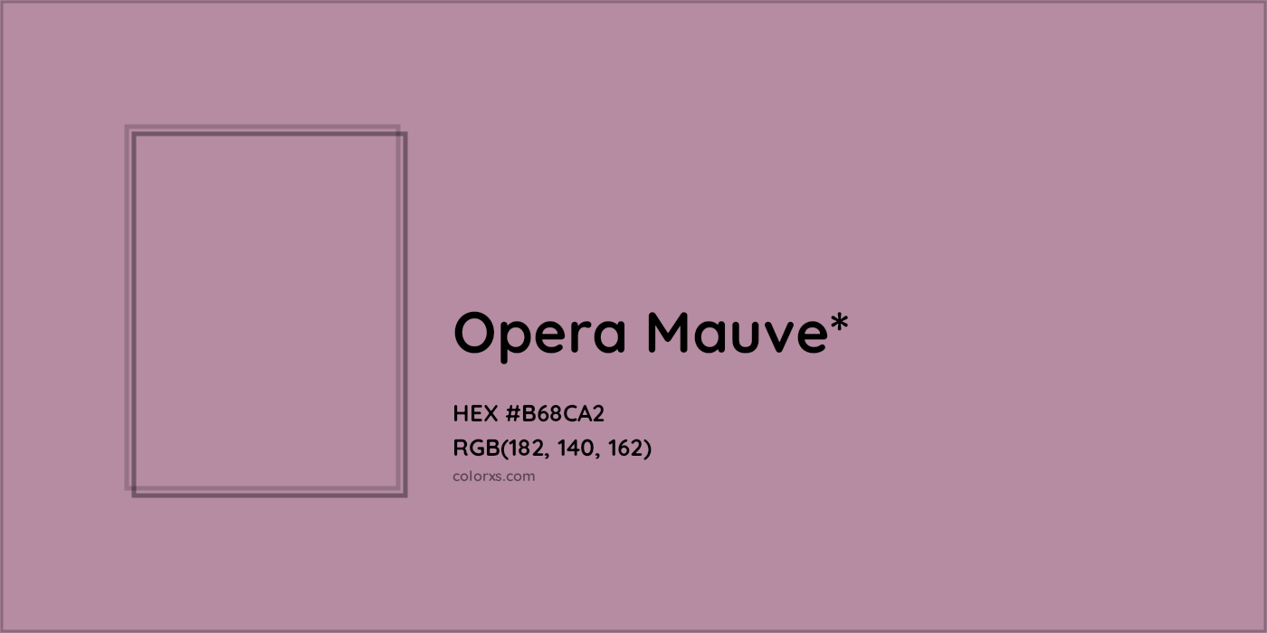 HEX #B68CA2 Color Name, Color Code, Palettes, Similar Paints, Images