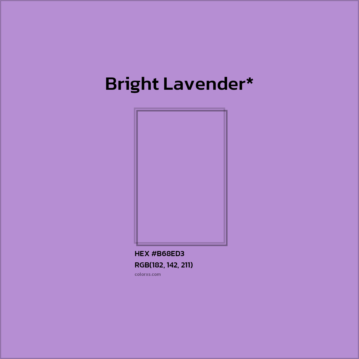 HEX #B68ED3 Color Name, Color Code, Palettes, Similar Paints, Images