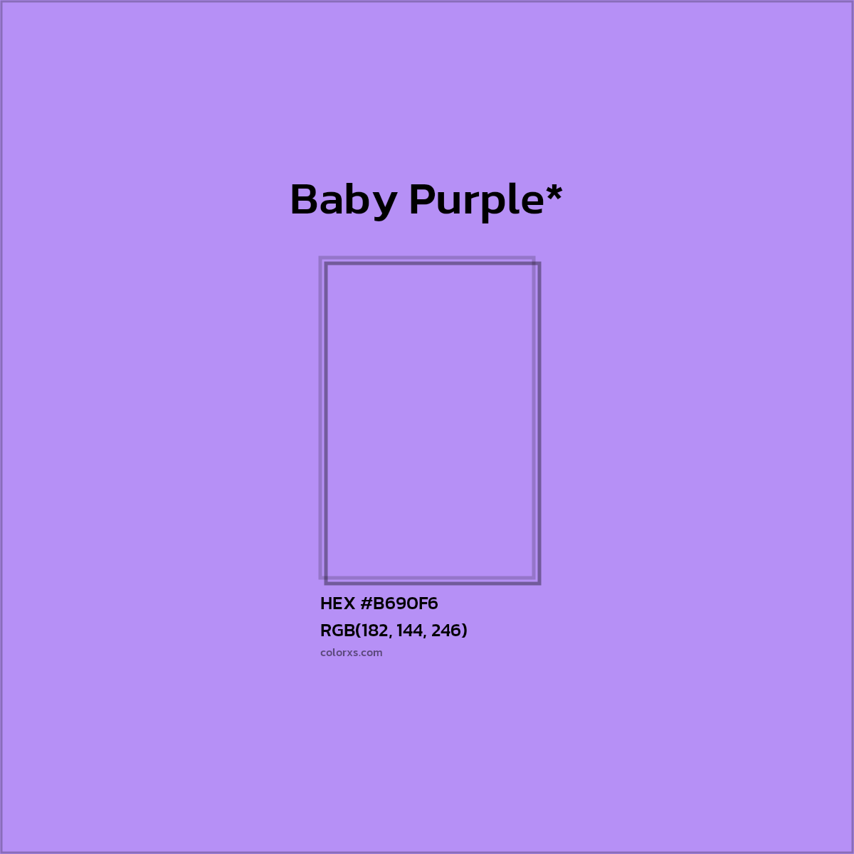 HEX #B690F6 Color Name, Color Code, Palettes, Similar Paints, Images