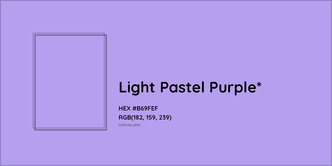 HEX #B69FEF Color Name, Color Code, Palettes, Similar Paints, Images