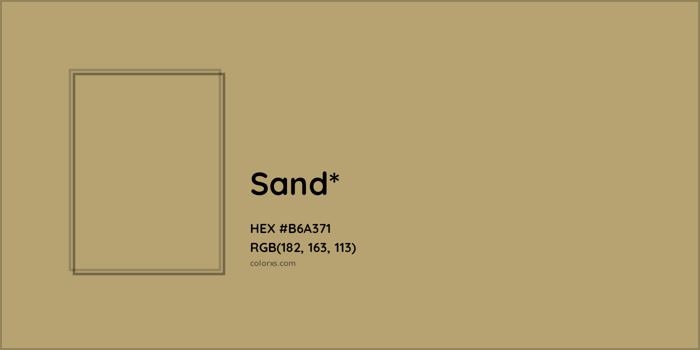 HEX #B6A371 Color Name, Color Code, Palettes, Similar Paints, Images