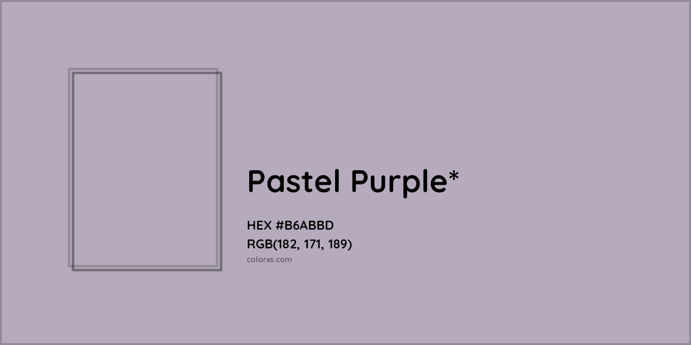 HEX #B6ABBD Color Name, Color Code, Palettes, Similar Paints, Images