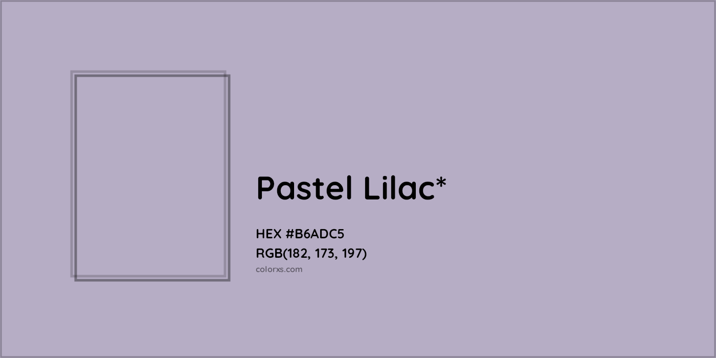 HEX #B6ADC5 Color Name, Color Code, Palettes, Similar Paints, Images