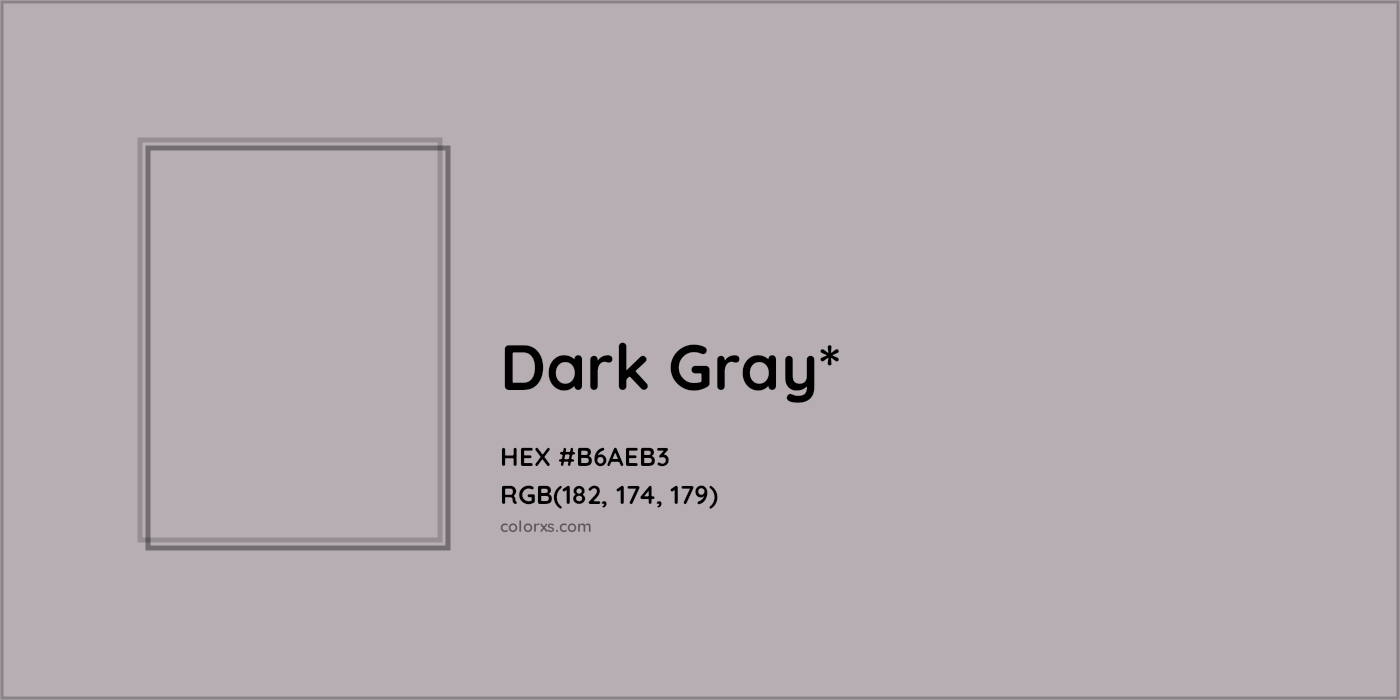 HEX #B6AEB3 Color Name, Color Code, Palettes, Similar Paints, Images