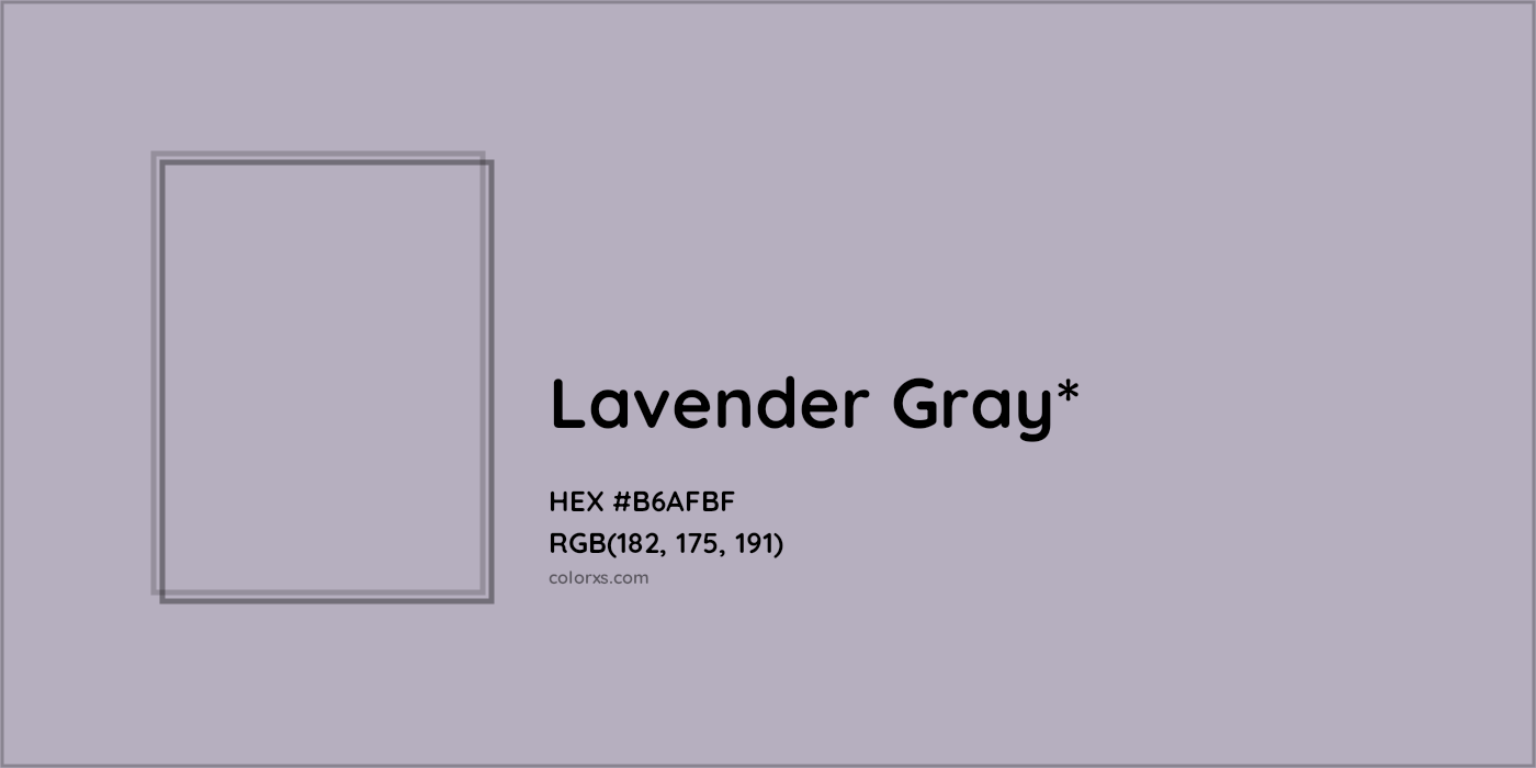 HEX #B6AFBF Color Name, Color Code, Palettes, Similar Paints, Images
